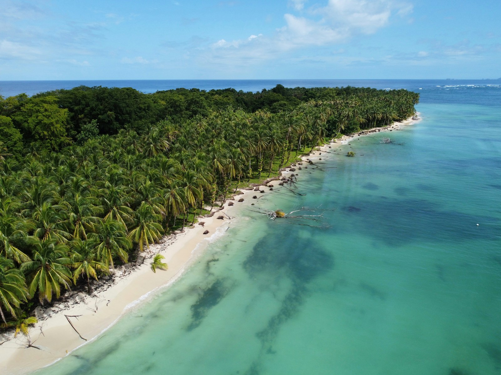 Aerial of titled island lots ready for custom construction