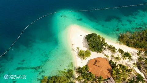 Aerial of a sandy spit · Samal